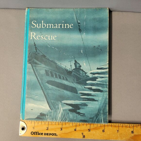 Vintage Submarine Rescue Deep Sea Adventure Series Book 3 Hardcover 1967 - Picture 13 of 16